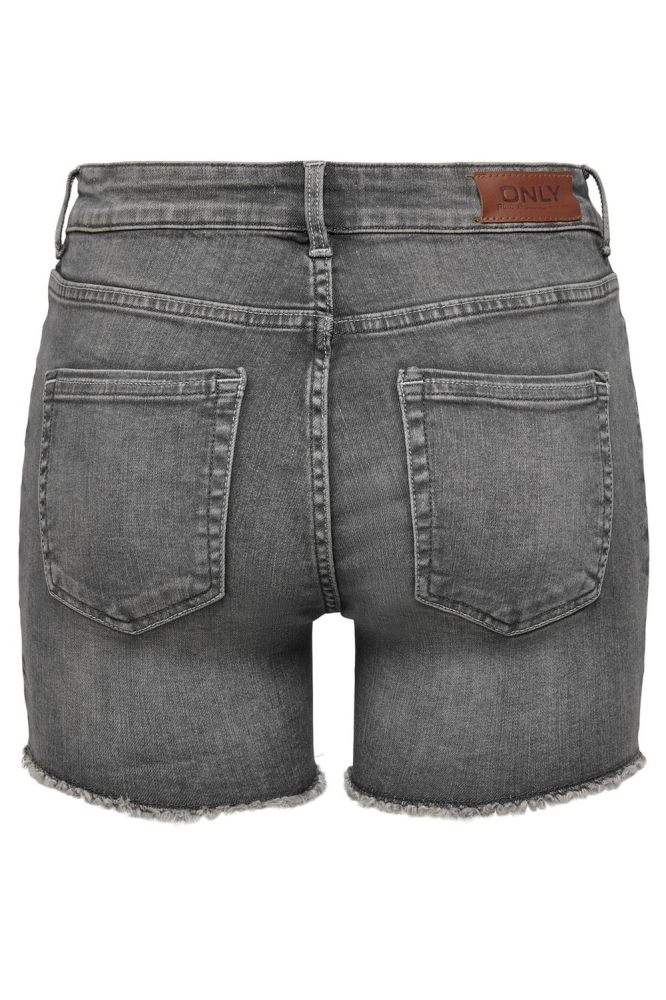 ONLBLUSH LIFE MID SK RAW SHORTS NO 15196303 MEDIUM GREY DENIM